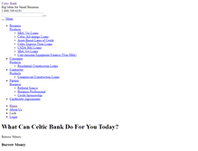 Tablet Screenshot of celticbank.com
